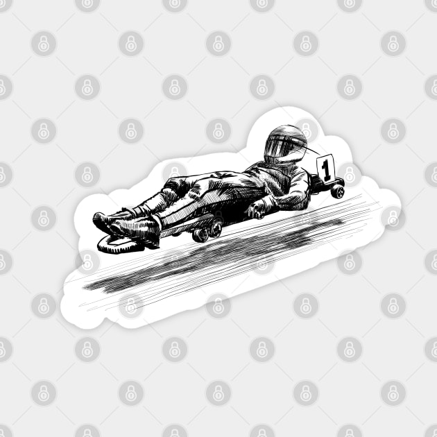 Street luge Sticker by sibosssr